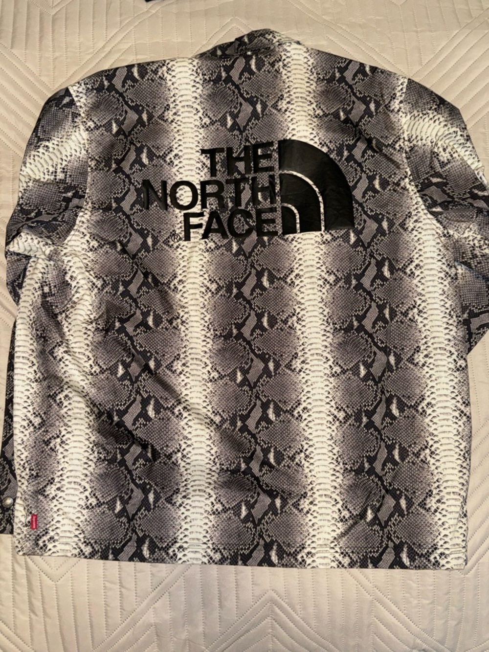 The North Face x Supreme Snake Print Jacket in Black & White